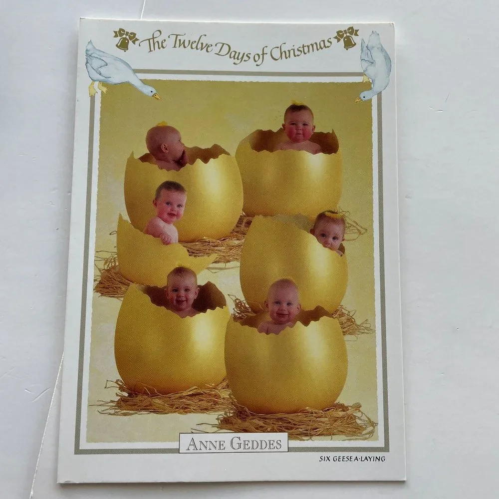 Vintage The Anne Geddes Greeted‎ Card Christmas Collection with Envelope Lot 22
